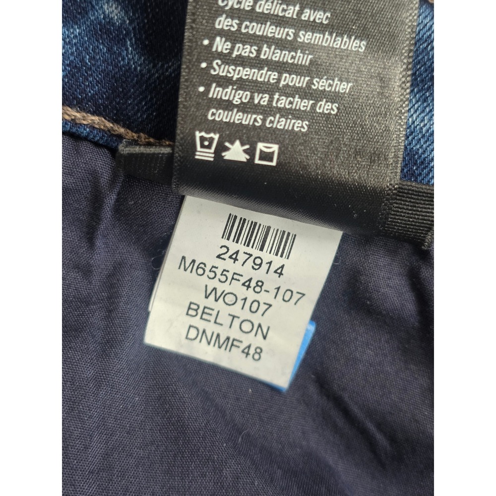 Paige Federal Blue Jeans Slim Straight Mens 33x33 (fits 32-34) Soft Stretch $209 - Picture 11 of 14